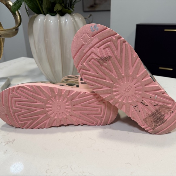 UGG Pink and Black Animal Print Boots - Picture 9 of 9
